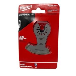 Milwaukee 49-25-2271 Diamond Grit Grout Removal Multi-Tool Blade Universal Fit